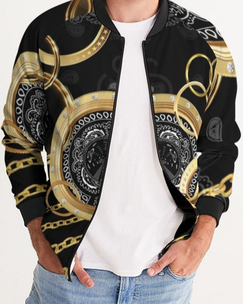 Superhero Society Gold Tears Men's Bomber Jacket