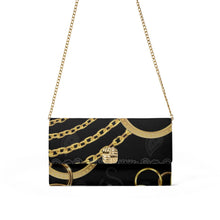 Load image into Gallery viewer, Superhero Society Gold Tears Flap Shoulder Bag with Chain
