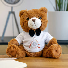 Load image into Gallery viewer, S Society Friendly Tedly Teddy Bear with Bow Tie Tee
