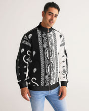 Load image into Gallery viewer, Superhero Society street wear spring edition Men&#39;s Stripe-Sleeve Track Jacket
