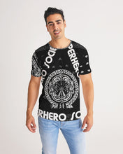 Load image into Gallery viewer, Superhero Society Black/White Twin  Men&#39;s Tee
