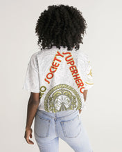 Load image into Gallery viewer, Superhero Society street wear spring edition Women&#39;s Lounge Cropped Tee
