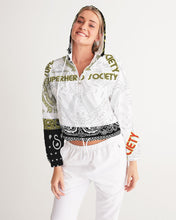 Load image into Gallery viewer, Superhero Society street wear edition 7 Women&#39;s Cropped Windbreaker
