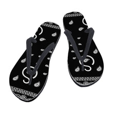 Load image into Gallery viewer, Superhero Society Flip Flops -black
