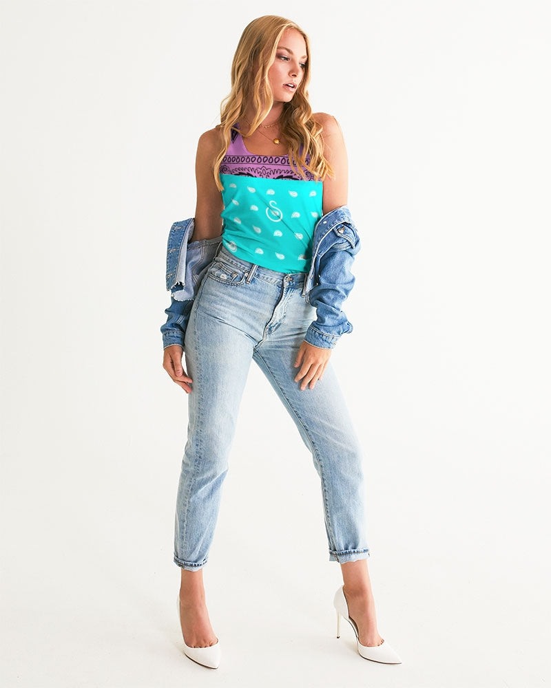 Superhero Society Neon Blue Women's Tank