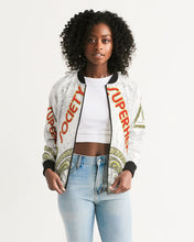Load image into Gallery viewer, Superhero Society street wear spring edition Women&#39;s Bomber Jacket
