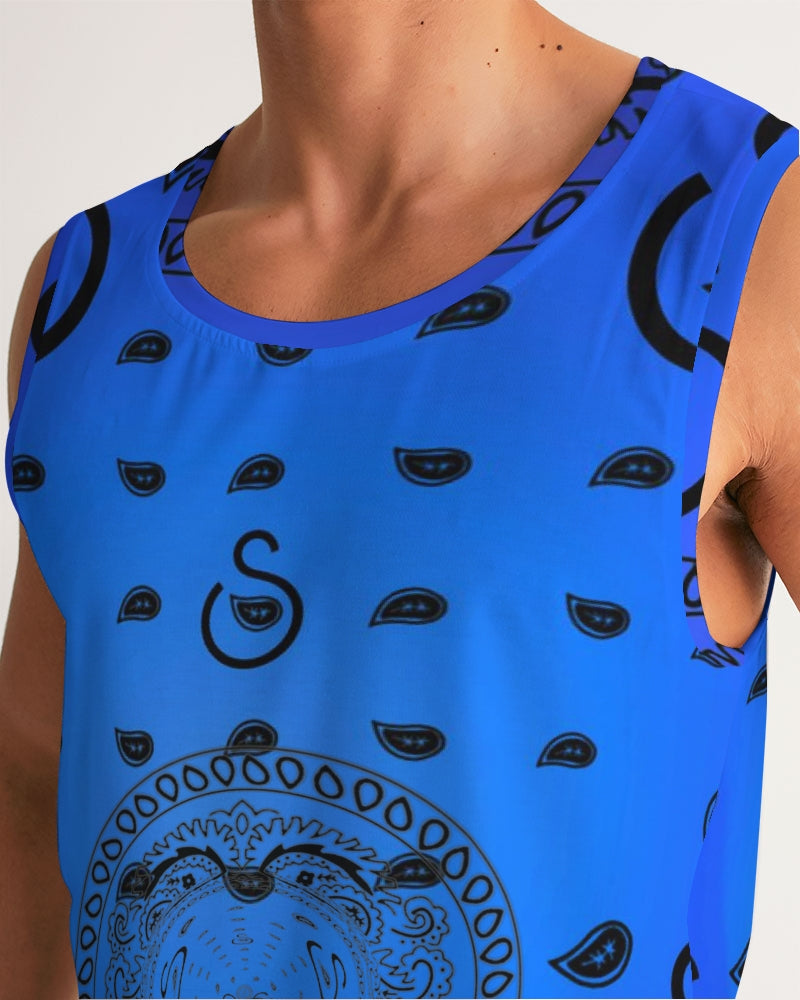 Superhero Society Blue Night Men's Sports Tank