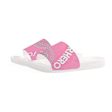 Load image into Gallery viewer, Superhero Society Girly Pink Slide Sandals - White
