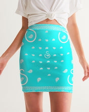 Load image into Gallery viewer, Superhero Society Neon Blue Women&#39;s Mini Skirt
