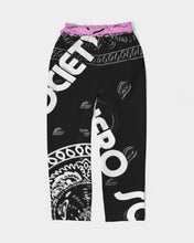 Load image into Gallery viewer, Superhero Society Black/White Twin  Women&#39;s Belted Tapered Pants
