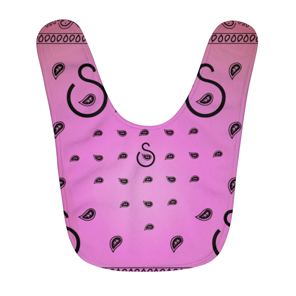 Superhero Society Pink Fleece Baby Bib