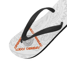 Load image into Gallery viewer, Superhero Society Flip Flops - white
