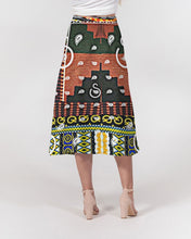 Load image into Gallery viewer, Superhero Society Culture Block Women&#39;s A-Line Midi Skirt
