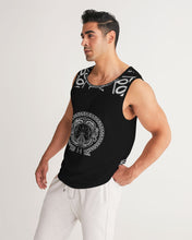 Load image into Gallery viewer, Superhero Society Black Shield Men&#39;s Sports Tank
