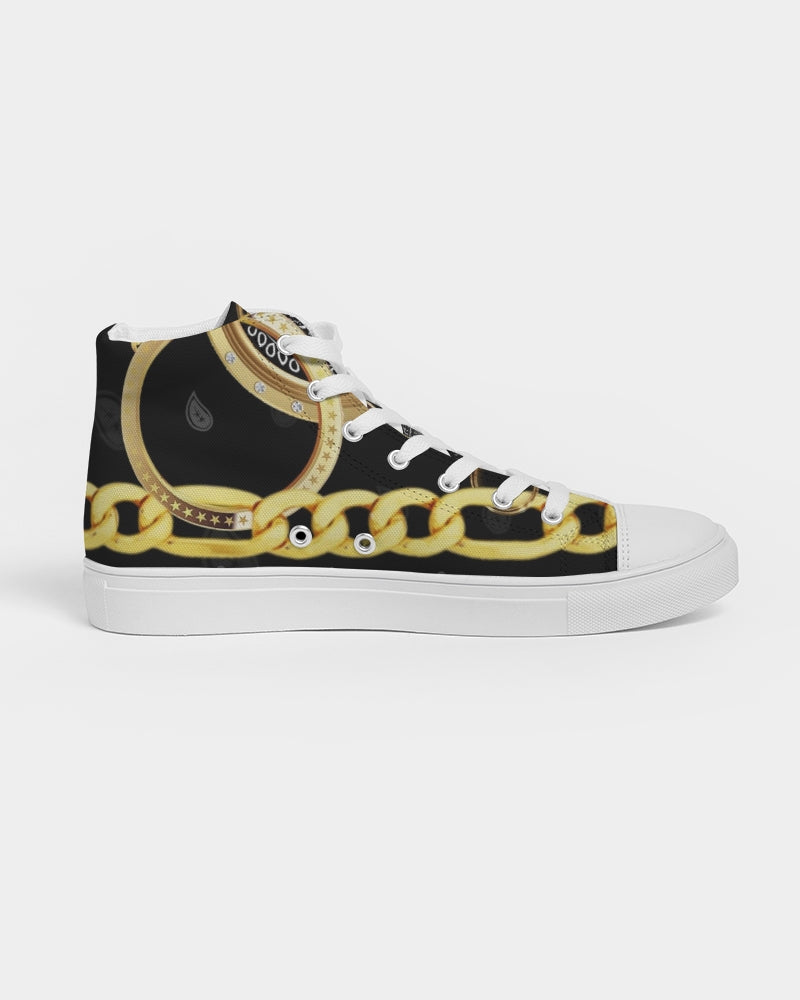 S Society Gold Tears Men's High-top Canvas Shoe