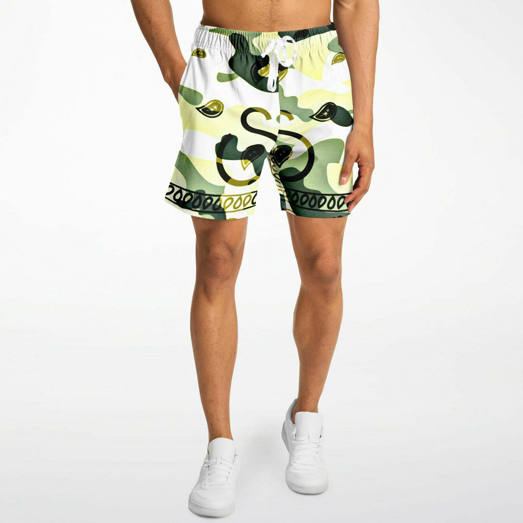 Superhero Society Camouflage Green Short Shorts