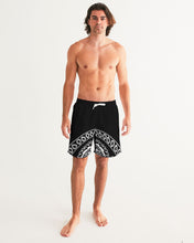 Load image into Gallery viewer, Superhero Society Black Shield Men&#39;s Swim Trunk
