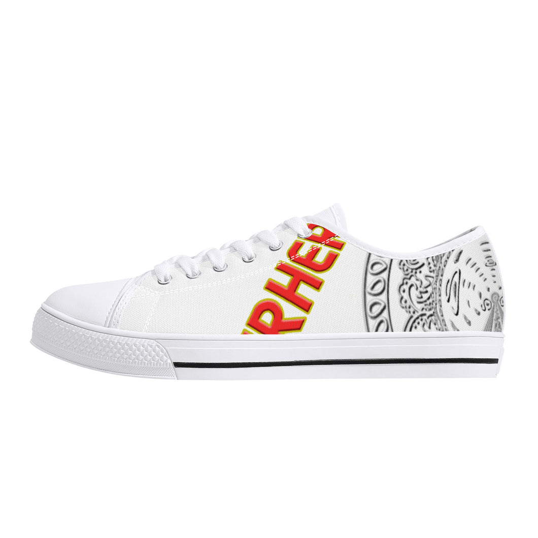 Superhero Society Classic White Low-Top Chucks