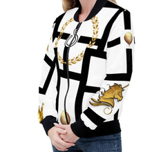 Load image into Gallery viewer, S Society Imperial Gold  Classic  Women&#39;s Bomber Jacket
