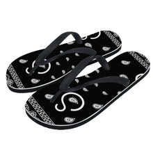 Load image into Gallery viewer, Superhero Society Flip Flops -black
