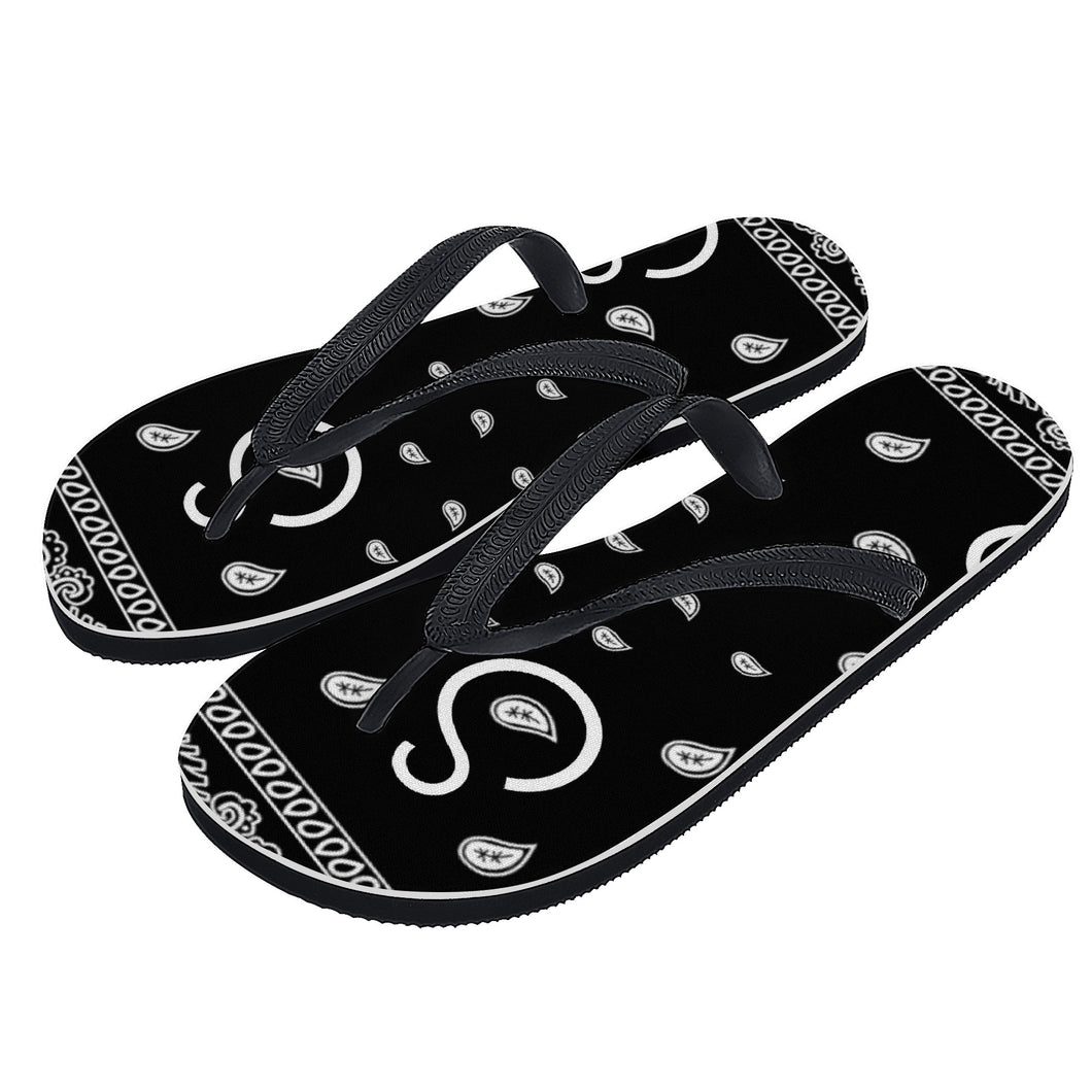 Superhero Society Flip Flops -black