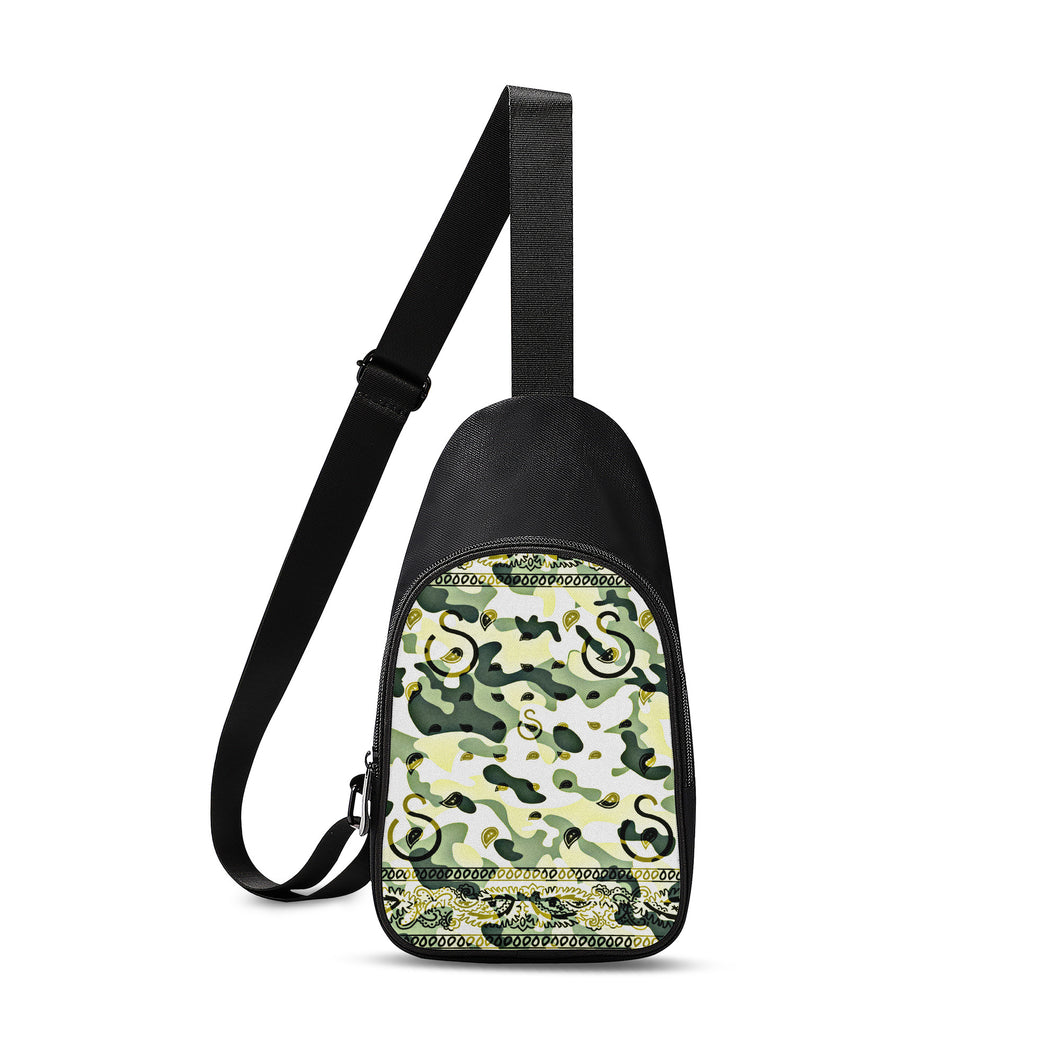 Superhero Society Lazy Green Camouflage Chest Bag