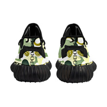 Load image into Gallery viewer, Superhero Society Lazy Green Camouflage Runner Sneaker - Black
